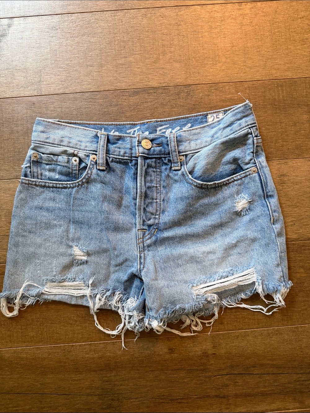 🎉We The Free Light Blue Distressed Denim Cutoff Shorts